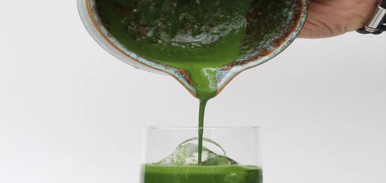 Iced matcha — cold whisk, shaken and cold brew, step by step