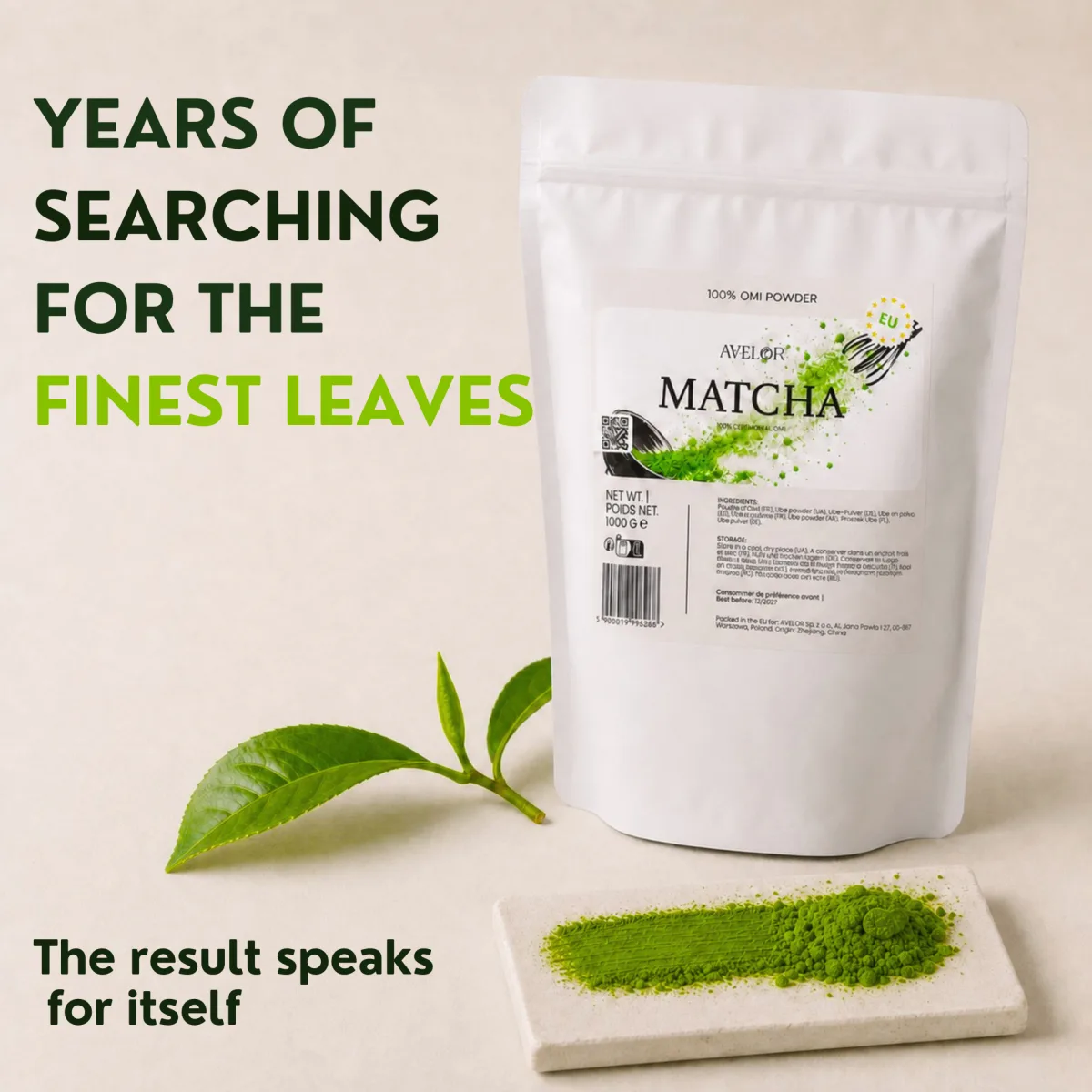 AVELOR OMI · Ceremonial Matcha 500 g — zdjęcie 2