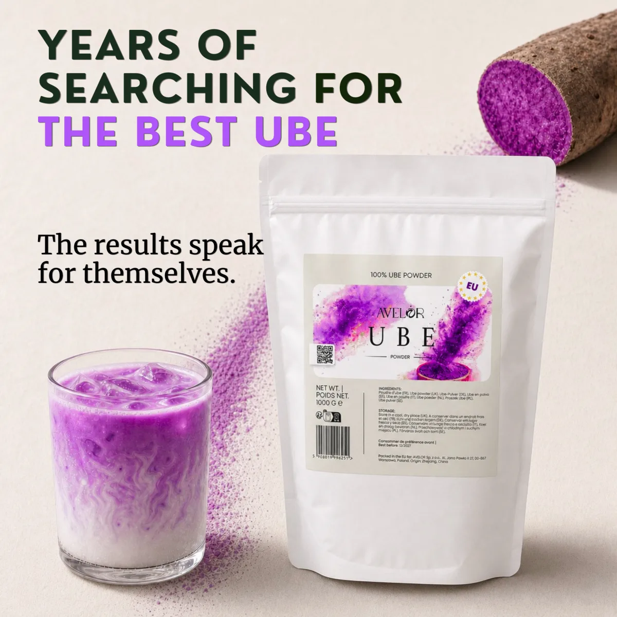 AVELOR Ube · Ube Powder 100 g — zdjęcie 2