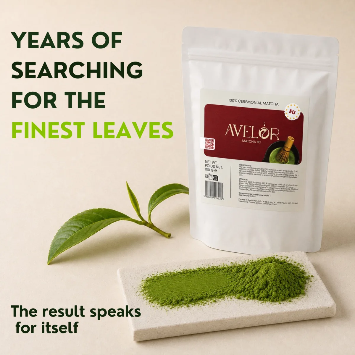 AVELOR Iki · Ceremonial Matcha 500 g — zdjęcie 2